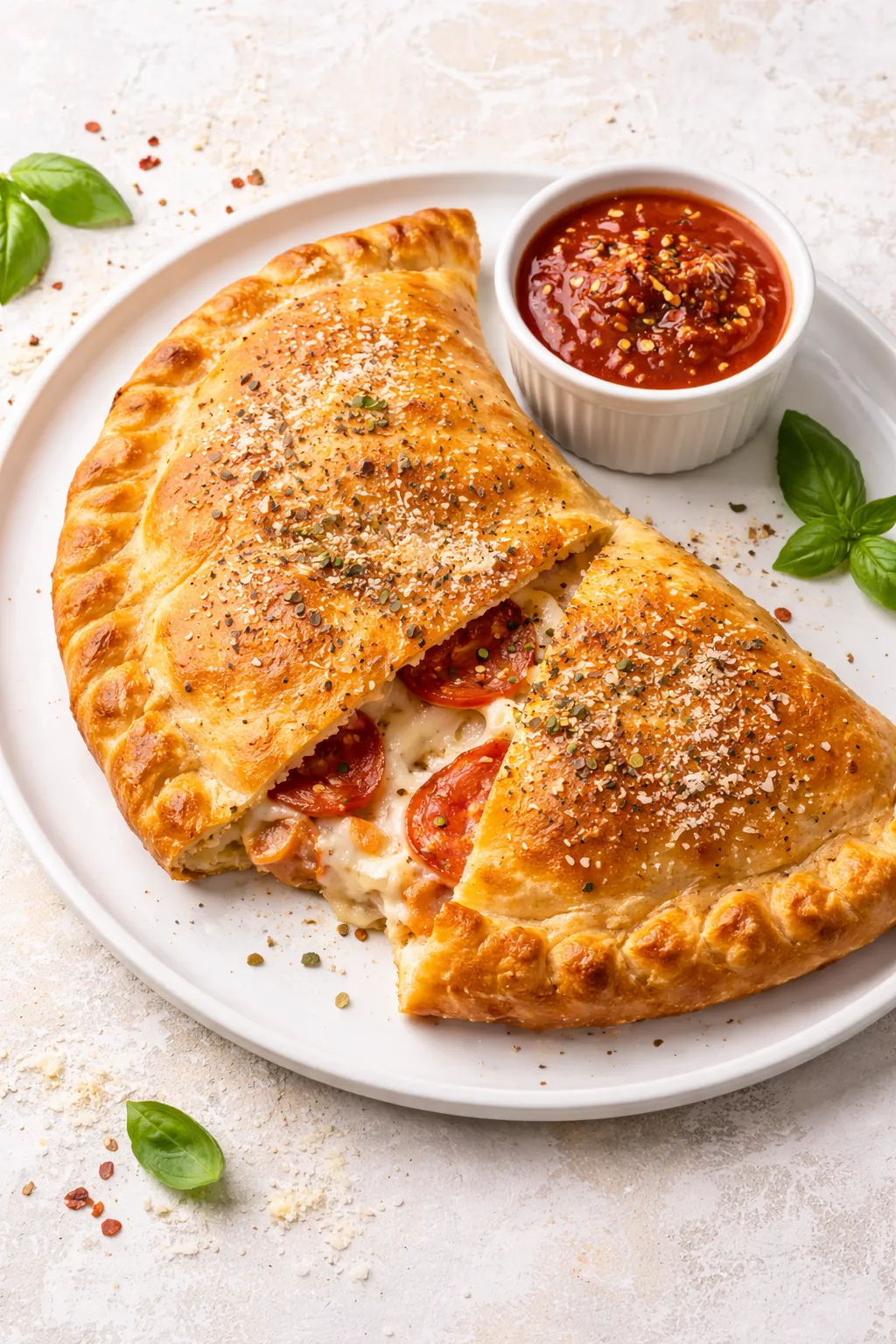 Fresh Calzone at Atomic Pizza & Donair in Stony Plain, AB